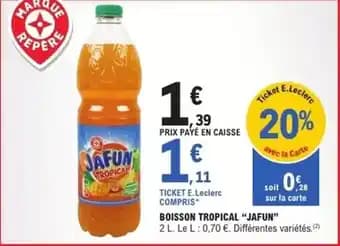 Promotion Exclusives de 5
            
        
        Boisson tropical : Découvrez l'Offre incontournable