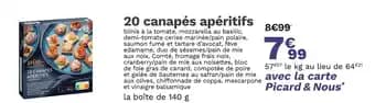 Picard 20 canapés apéritifs
