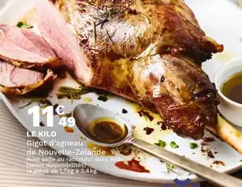 Gigot d'agneau de Nouvelle-Zélande