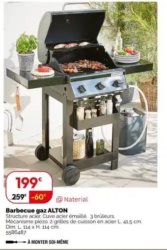 NATERIAL Barbecue gaz alton