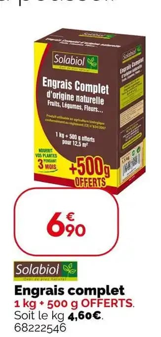 Promotion Exclusives de 6
Engrais complet : Découvrez l'Offre incontournable
