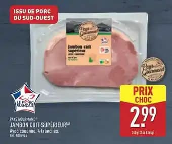 Paysan gourmand - jambon cuit supérieur
