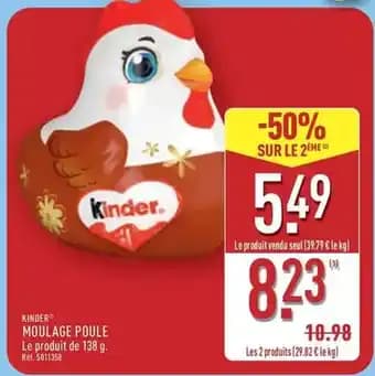 Kinder - moulage poule