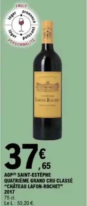 CHÂTEAU LAFON-ROCHET" Aop saint-estèphe quatrième grand cru classé " 75 cl