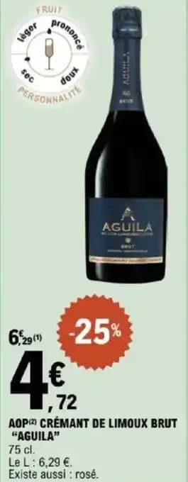 "AGUILA" Aop crémant de limoux brut 75 cl