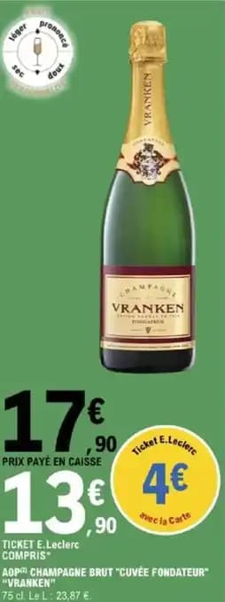 Promotion Exclusives de 8
            
        
        Champagne brut cuvée : Découvrez l'Offre incontournable