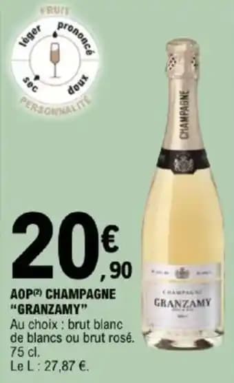 "GRANZAMY" Aop champagne 75 cl