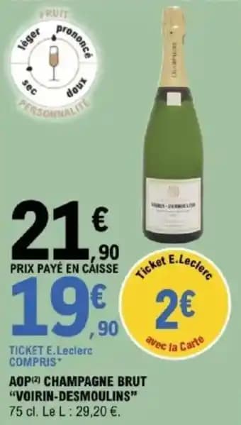 Promotion Exclusives de 62
            
        
        Champagne brut : Découvrez l'Offre incontournable
