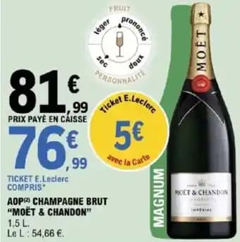 "MOËT & CHANDON" Aop champagne brut 1,5 l