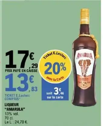 "AMARULA" Liqueur 70 cl