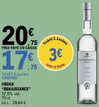 "RENAISSANCE" Vodka 70 cl