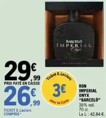 "BARCELÓ" Ron imperial onyx 70 cl