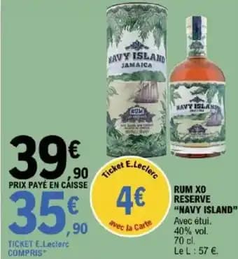 "NAVY ISLAND" Rum xo reserve 70 cl