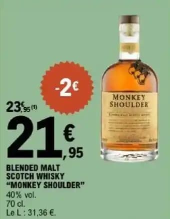 "MONKEY SHOULDER” Blended malt scotch whisky 70 cl