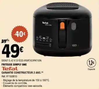 TEFAL Friteuse simply one