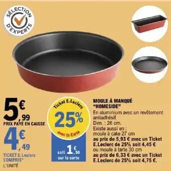 Promotion Exclusives de 1
            
        
        Moule à manqué : Découvrez l'Offre incontournable