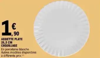 Promotion Exclusives de 5
            
        
        Assiette plate : Découvrez l'Offre incontournable