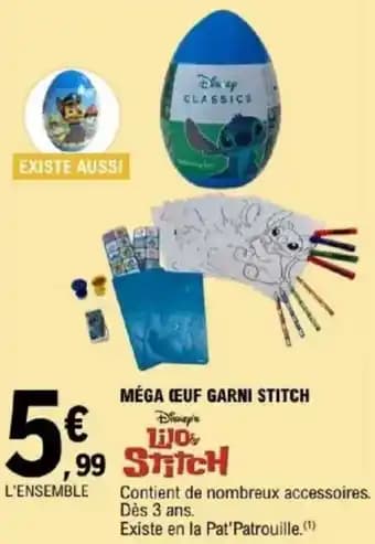 Méga ceuf garni stitch