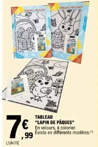 Tableau "lapin de pâques"