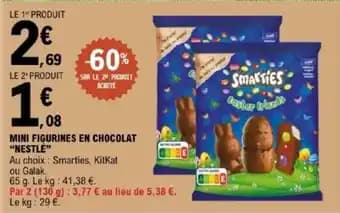 "NESTLÉ" Mini figurines en chocolat 65 g