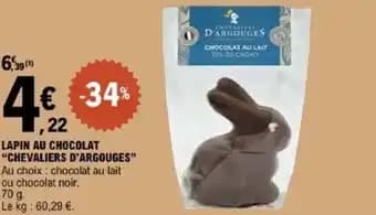 Promotion Exclusives de 35
            
        
        Lapin chocolat : Découvrez l'Offre incontournable