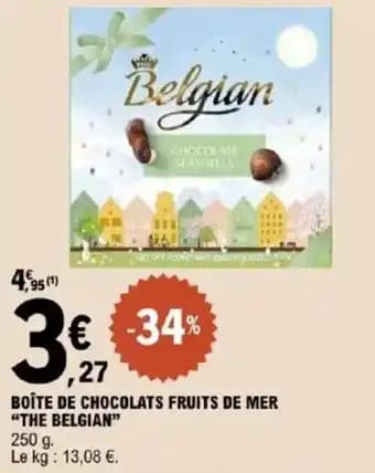 "THE BELGIAN” Boîte de chocolats fruits de mer 250 g