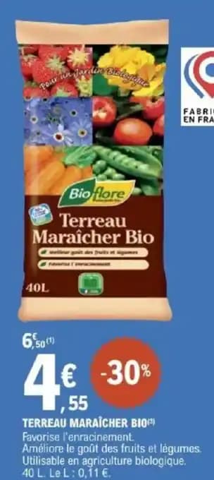 Terreau maraîcher bio 40 L