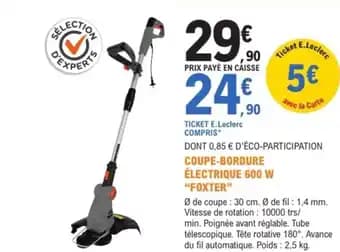 Promotion Exclusives de 3
            
        
        Coupe bordure électrique : Découvrez l'Offre incontournable