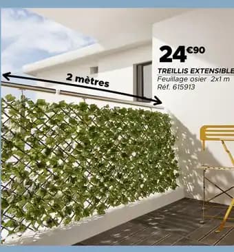 Promotion Exclusives de 3
Treillis extensible : Découvrez l'Offre incontournable