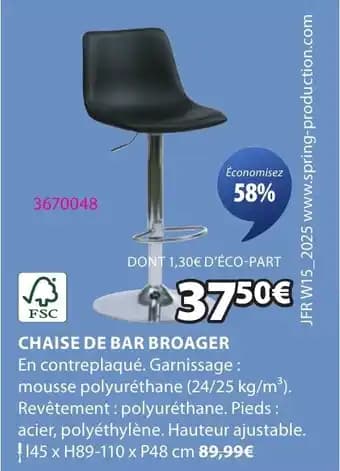 Promotion Exclusives de 2
Chaise de bar : Découvrez l'Offre incontournable