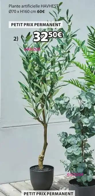 Plante artificielle tjeld 60 x 125 cm