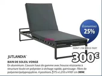 JUTLANDIA Bain de soleil vonge 175 x 210 x 107 cm