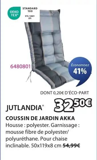 Coussin de jardin akka 50 x 119 x 8 cm