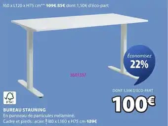 Bureau stauning 180 x 160 x 75 cm