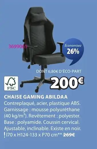 Promotion Exclusives de 1
Chaise gaming : Découvrez l'Offre incontournable