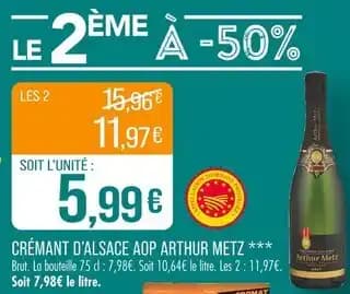 ARTHUR METZ Crémant d'alsace aop