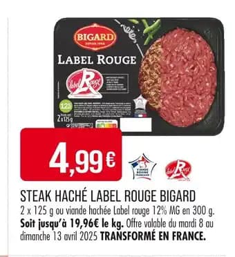 Bigard Steak haché Label Rouge