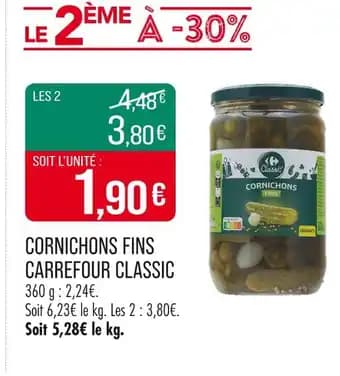 Promotion Exclusives de 4
Cornichons : Découvrez l'Offre incontournable