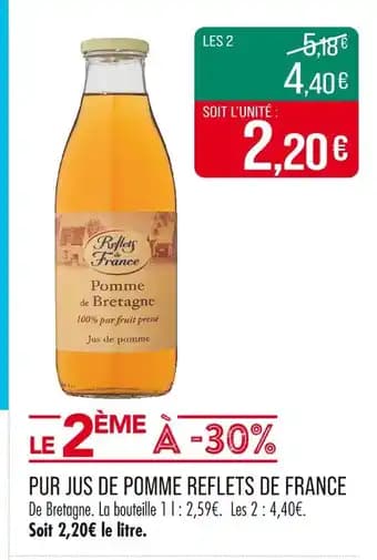 REFLETS DE FRANCE Pur jus de pomme