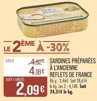Reflets de France Sardines préparées à l'ancienne