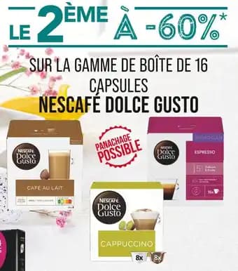 Promotion Exclusives de 5
Dolce gusto : Découvrez l'Offre incontournable