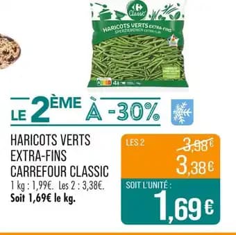 Carrefour Classic Haricots verts extra-fins