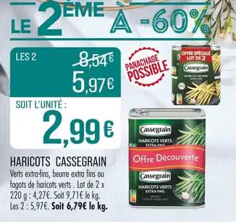 Cassegrain Haricots verts extra-fins