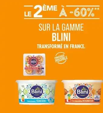 BLINI Le 2ème à -60% sur la gamme blini