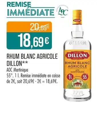 Dillon Rhum blanc agricole
