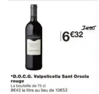 D.O.C.G. Valpolicella Sant Orsola rouge 75 cl
