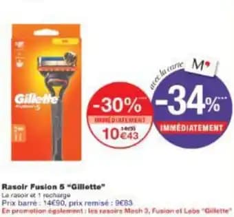 Promotion Exclusives de 5
Gillette : Découvrez l'Offre incontournable