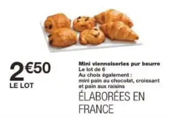 Mini viennoiseries pur beurre