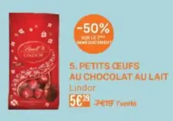 LINDOR Petits œufs au chocolat au lait