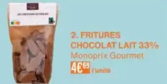 Fritures chocolat lait 33%